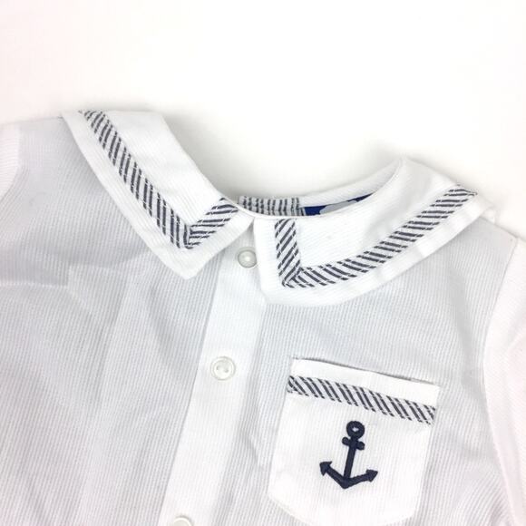 Carriage Boutiques Nautical Romper 9 Months - Picture 2 of 7